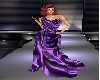 Purple silk gown