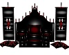 Black Red Custom Throne