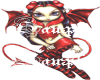 Red Goth Devil Pixie