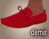 [D] Summer red loafer