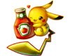 Pikachu has Ketchup