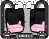 ♡ Black Pink Chairs