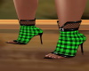 peek shoes green