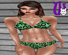 Leopard Bikini RLS green