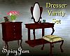 Antq Dresser/Vanity Grn