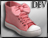 Pink Sneakers Bow