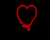Red Neon Heart Lamp