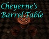 Cheyenne's Barrel Table