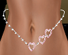 Pink Hearts Belly Chain