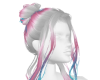 Cotton Candy Space Buns