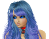 X-Blue Long Wavy Hair
