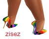 glitter rainbow heels