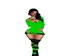 Badgirl Grn & Blk