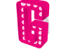pink letter g