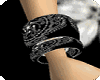 black silver Wristband