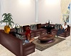 Leather Sofa Set w/table
