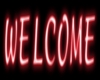 Welcome Sign Red