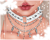 White Choker + Chains