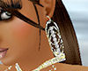 [SL] gold diamond earrin