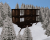 Winter Cliffside Home