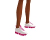 SL}White Pink M L Shoes