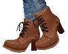 RUSTY LACE-UP BOOTS
