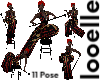11 Pose Stool and Cane