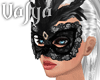 V| Black Burlesque Mask