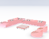 pretty in pink sofa set