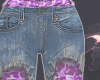 purp Ripped shorts