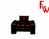 fw red/black low chair