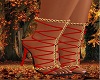 Chains & Laces Heels Red