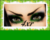 Makup Green +Lashes /4xr
