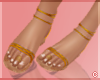 !© Tie Up Sandals Gold