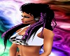 black and purple highlig