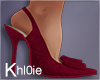 K xmas red bow heels