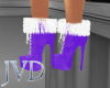 JVD Purple Fur Boots