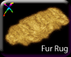 ! fur rug gold