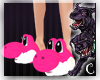 [C] Pink Yoshi Slippers