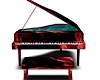 Red Black Fire Piano