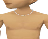 Blk Pearl Bone Necklace