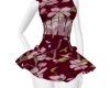 Red Flora Dress