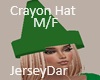 Crayon Green Hat  M/F