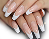 🅰 White French Nails