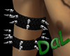Spiked Arm Bands Rt Blk
