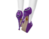 Purple Diamonds Heels