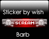 Vip Sticker SCREAM
