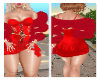 Red fur coat