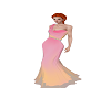 sherbet colors gown