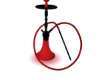 Black Red Hookah
